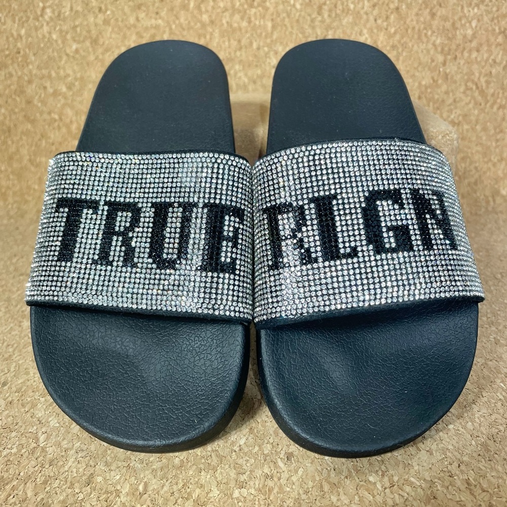 True Religion Meyer Bling Silver Black Women's new